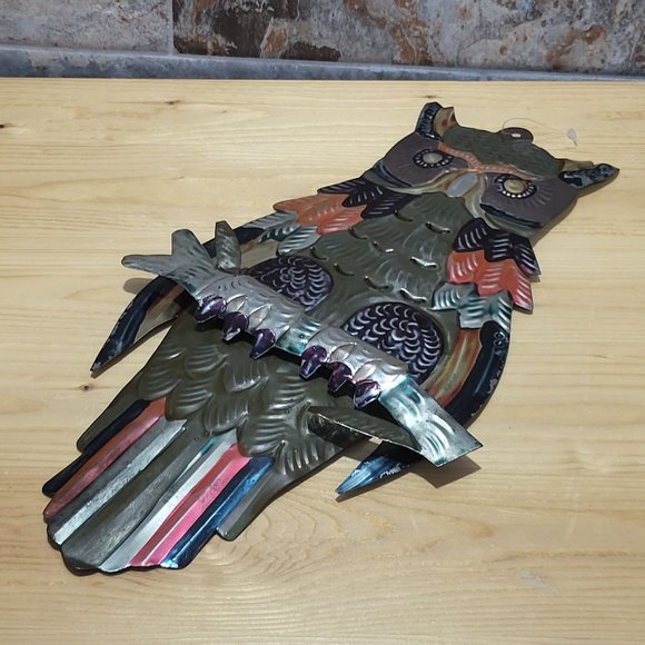Metal Aluminum Tin Owl Hanging Wall Decor - Picture 5 of 9